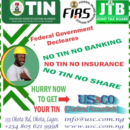 NEW GOVERNMENT POLICY: FG MANDATES TAX ID FOR OPENING OF BANK ACCOUNTS OR OPERATING EXISTING ONES 